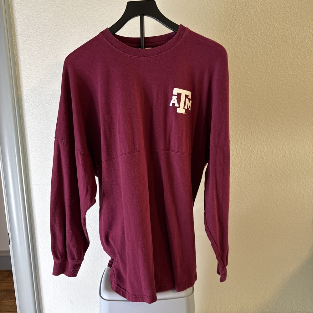 Texas A&M Long Sleeve ShirtUnisex Aggies Football University Maroon Size S